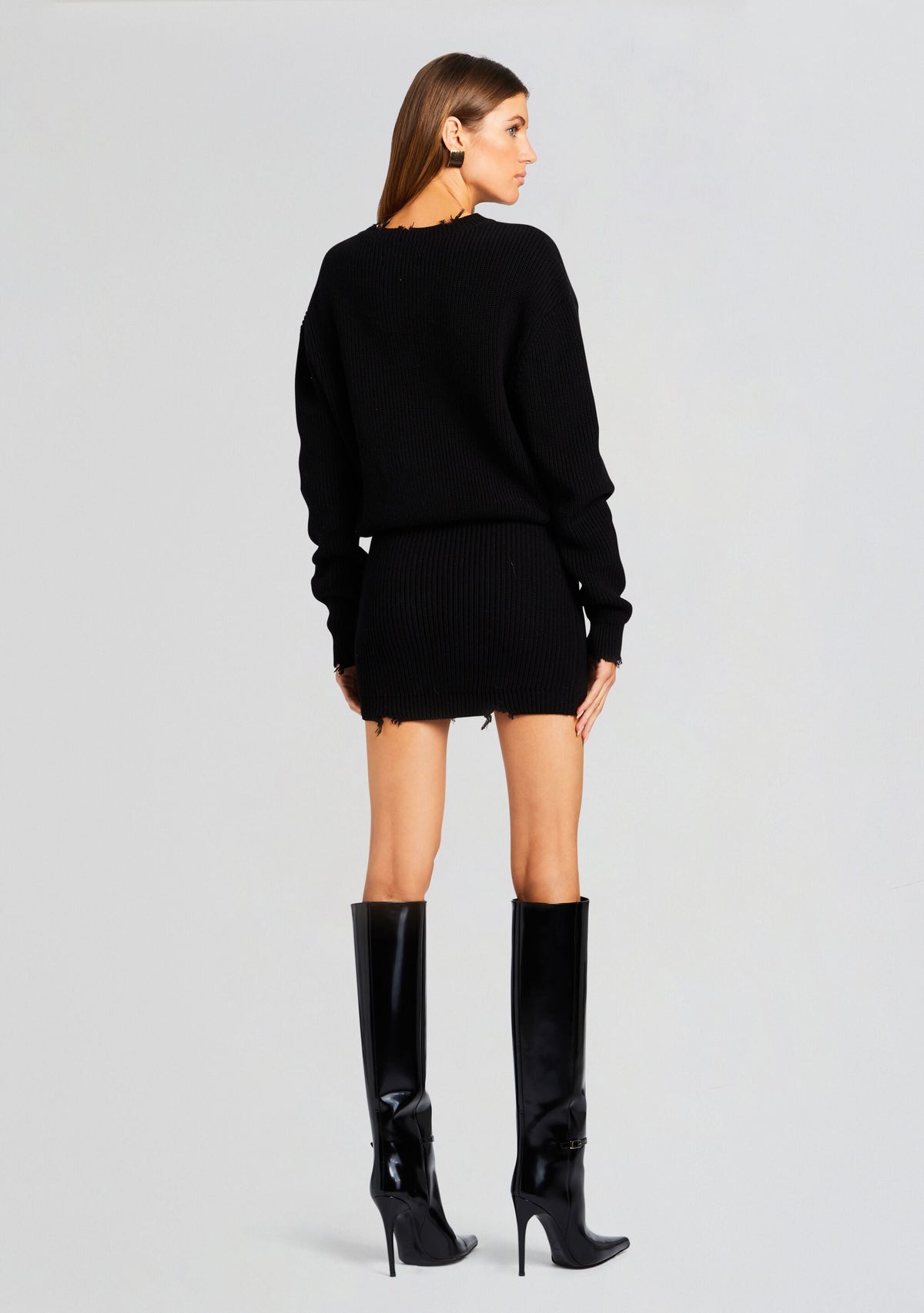 Daniella Sweater Dress by SEROYA in Black, product image 5