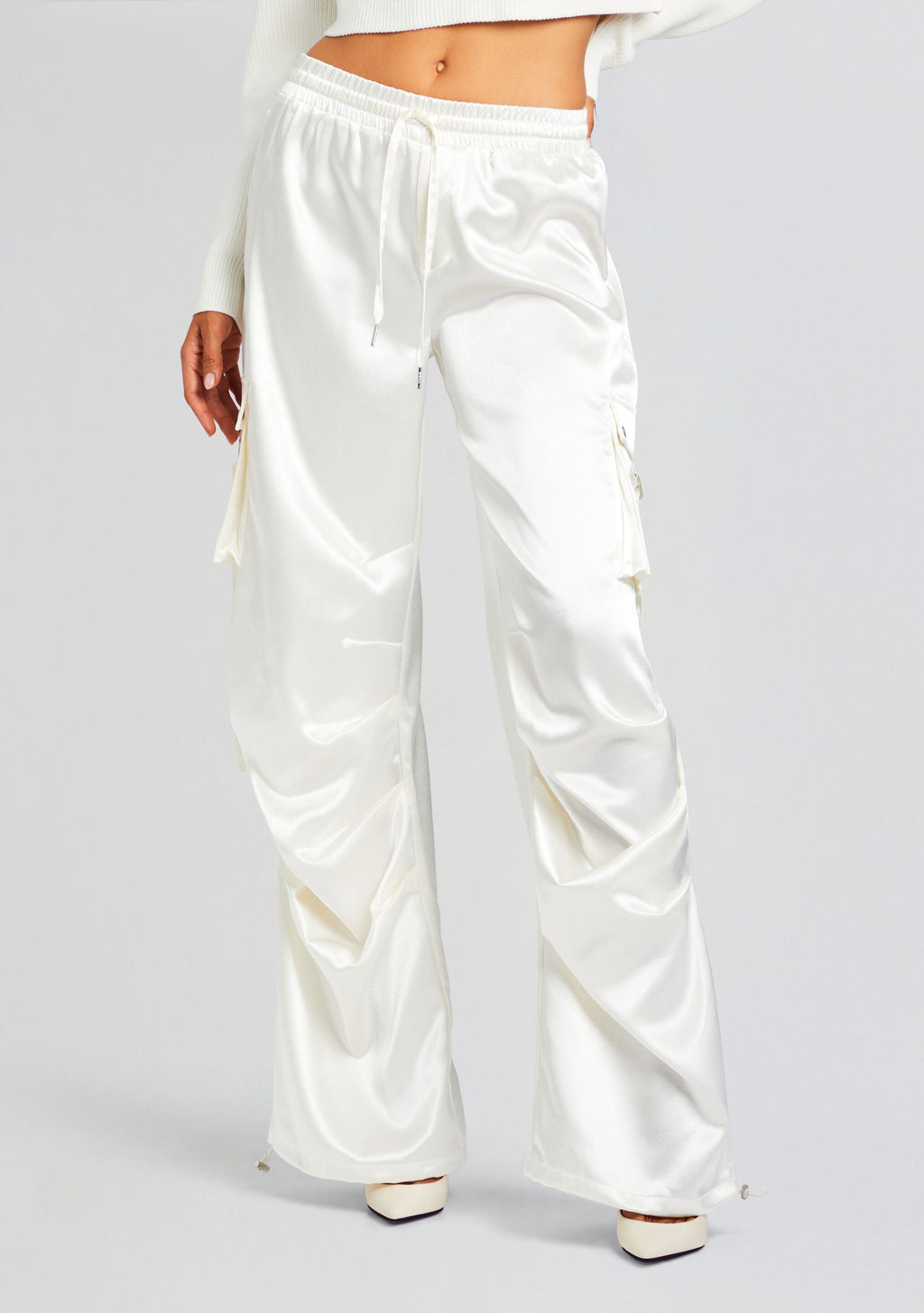 Finley Cargo Pant by SEROYA in Winter White, product image 1