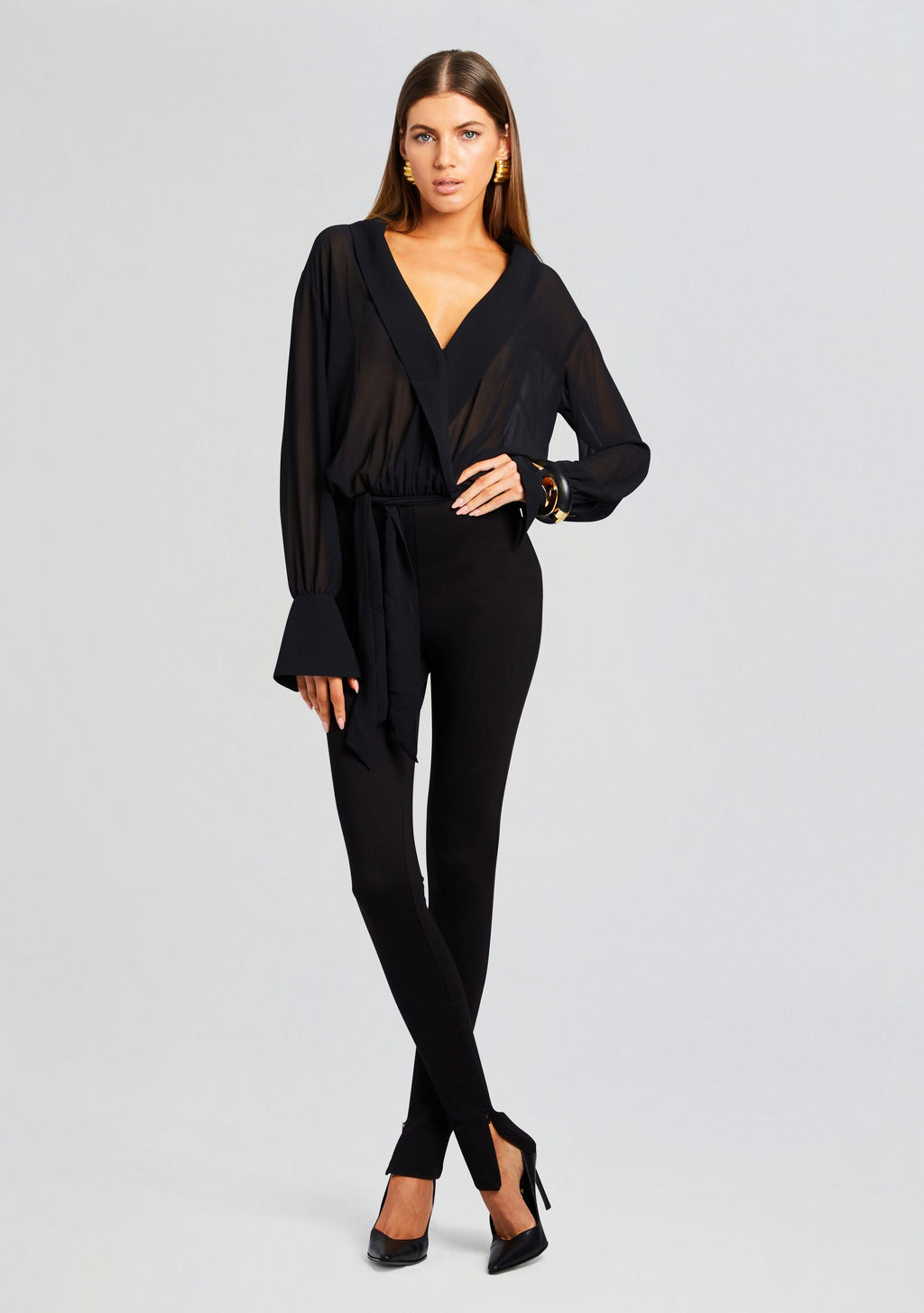 Orion Jumpsuit by SEROYA in Black, product image 5