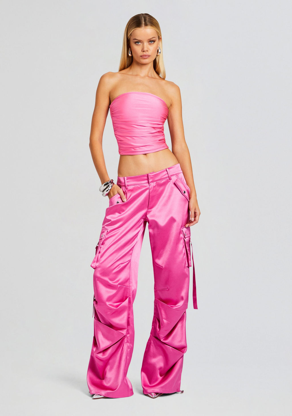 Debbi Strapless Top by SEROYA in Malibu Pink, product image 2