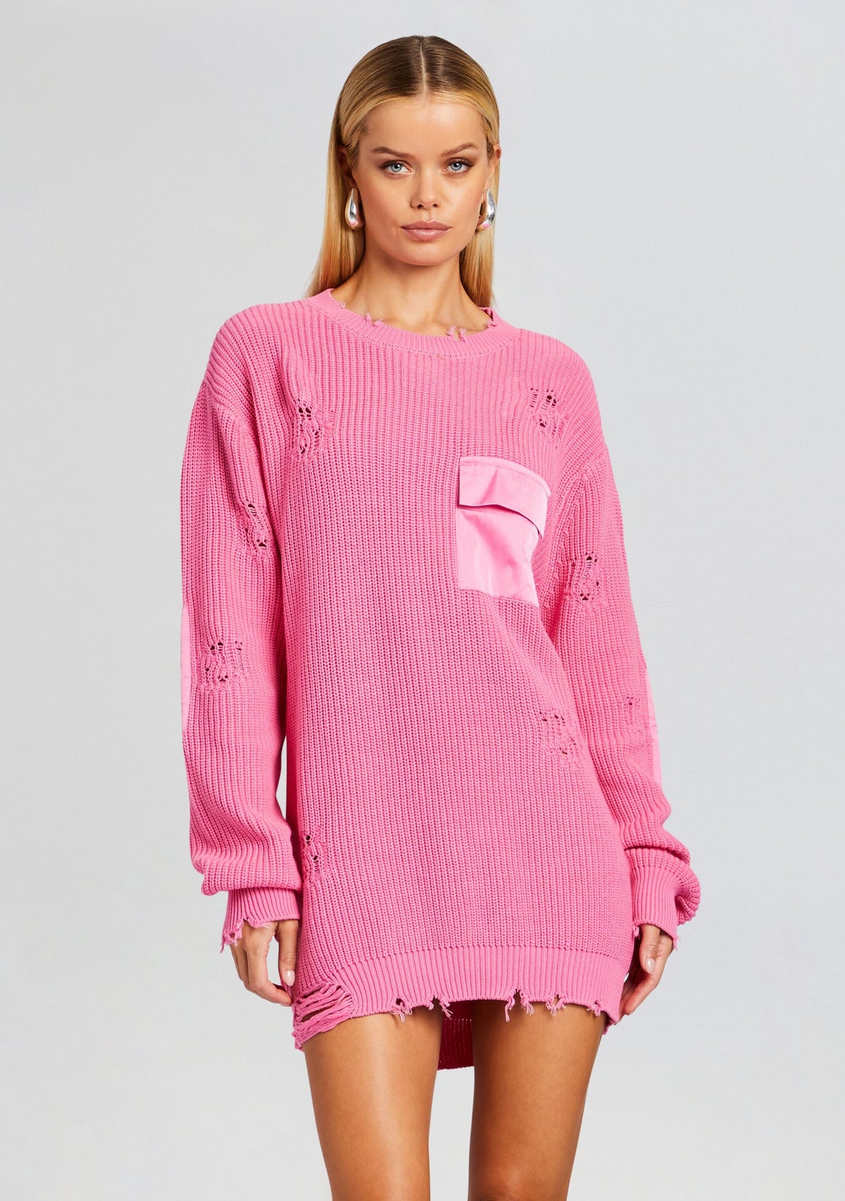 Devin Sweater by SEROYA in Malibu Pink, product image 2