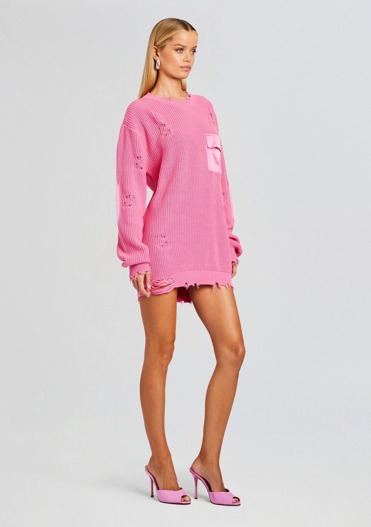 Devin Sweater by SEROYA in Malibu Pink, product image 3