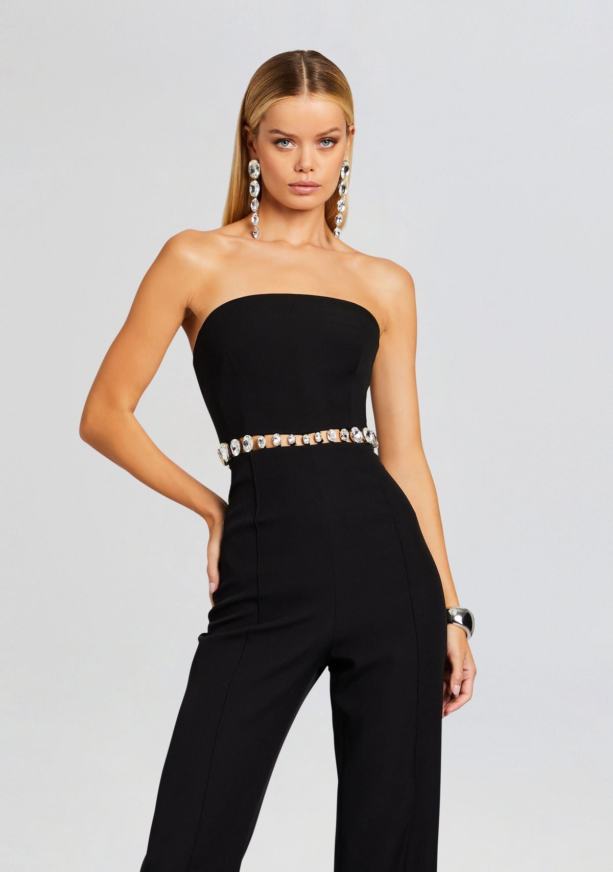 Glenda Jumpsuit by retrofête in Black/Silver, product image 5