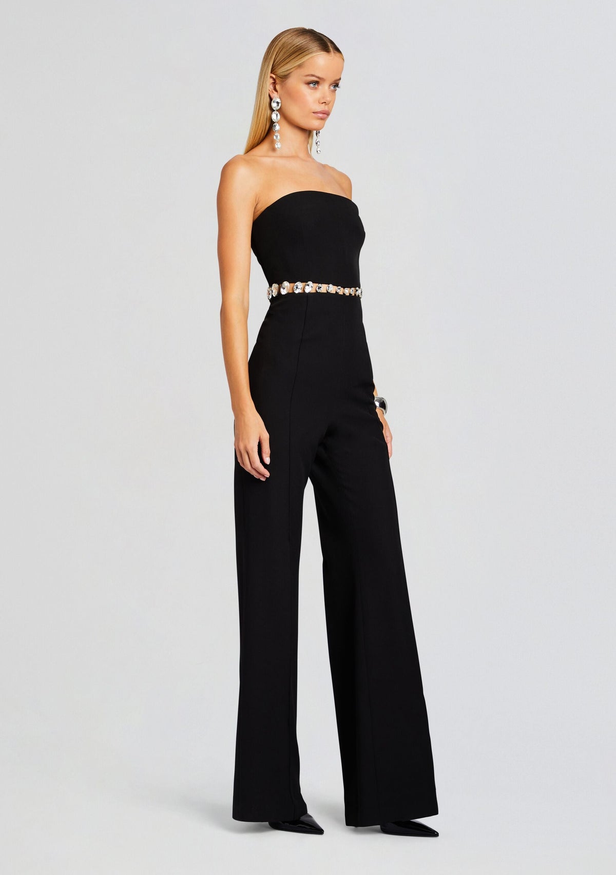 Glenda Jumpsuit by retrofête in Black/Silver, product image 3