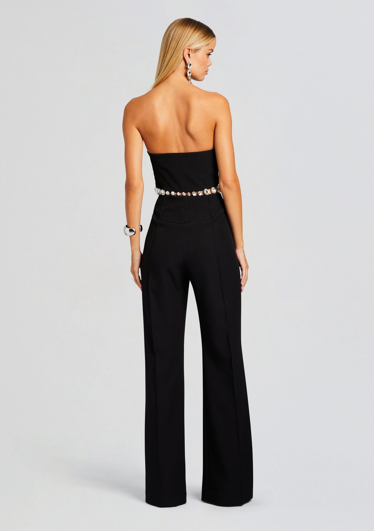 Glenda Jumpsuit by retrofête in Black/Silver, product image 4