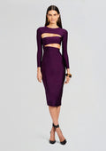 Kepla Dress by SEROYA in Eggplant, product image 1