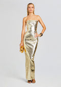 Lavonne Dress by retrofête in Gold, product image 1