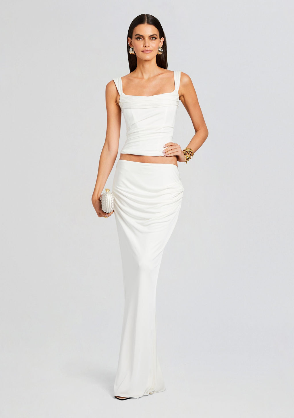 Vivienne Skirt by retrofête in White, product image 2
