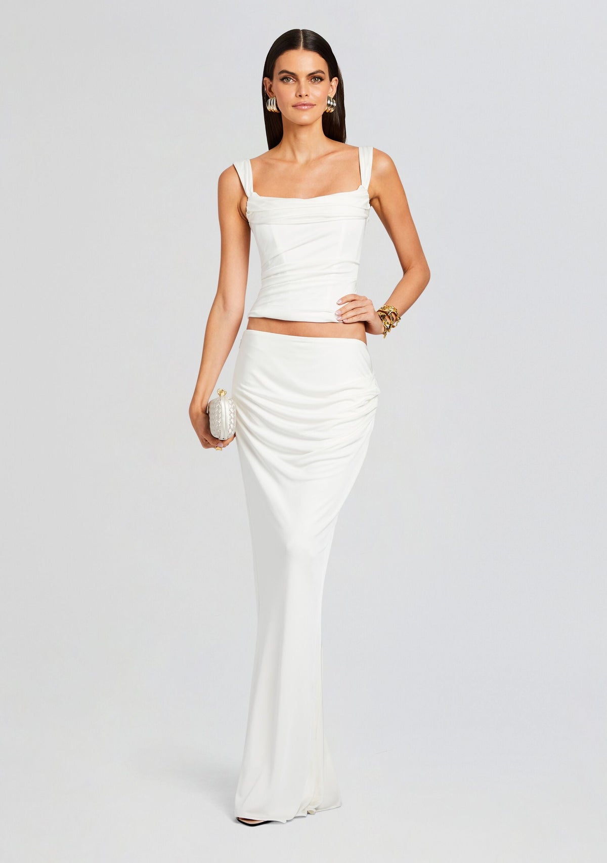 Vivienne Skirt by retrofête in White, product image 2