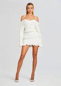 Maude Sweater Dress by SEROYA in Winter White, product image 1