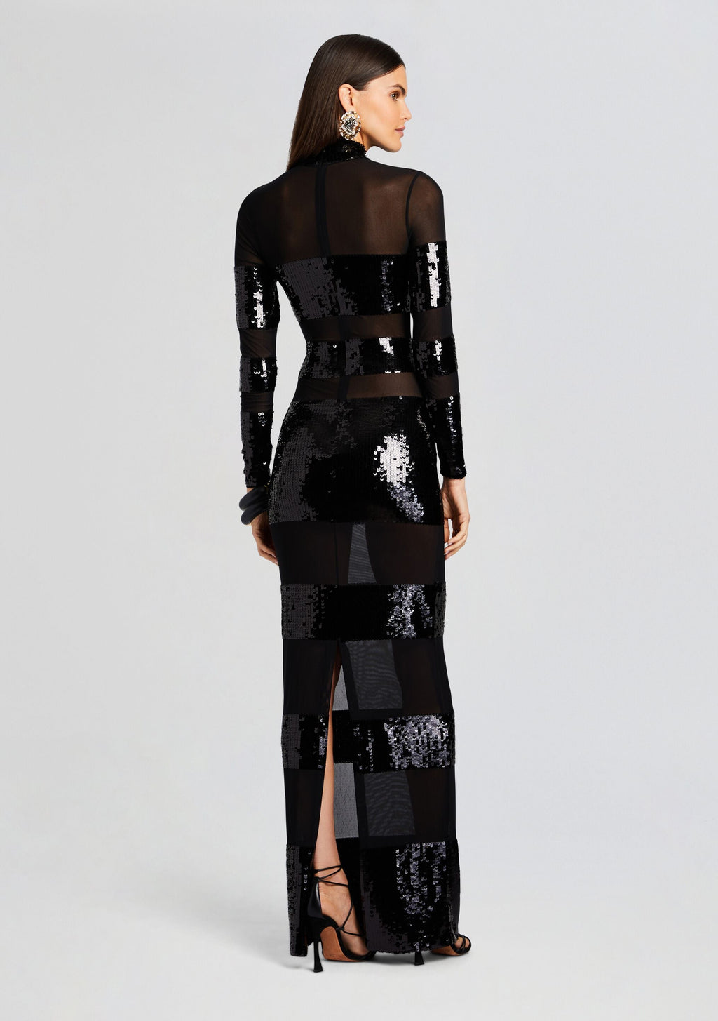 Melina Sequin Dress by retrofête in Black, product image 4