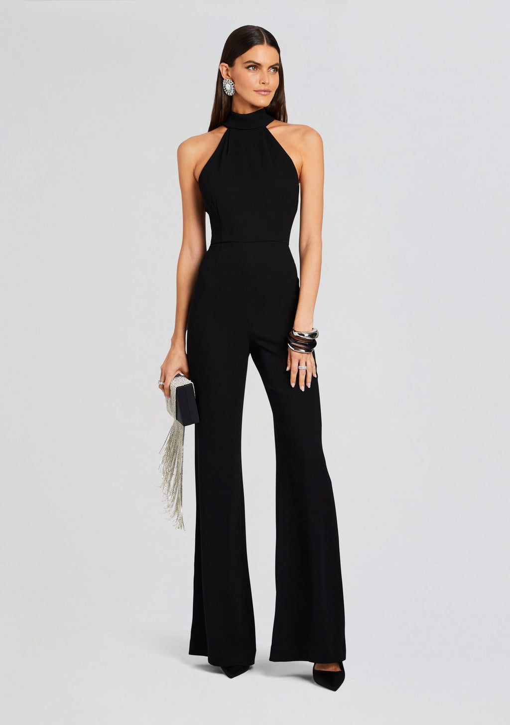 Taylor Tie Back Jumpsuit by Sans Faff in Black, product image 1