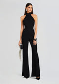 Taylor Tie Back Jumpsuit by Sans Faff in Black, product image 1