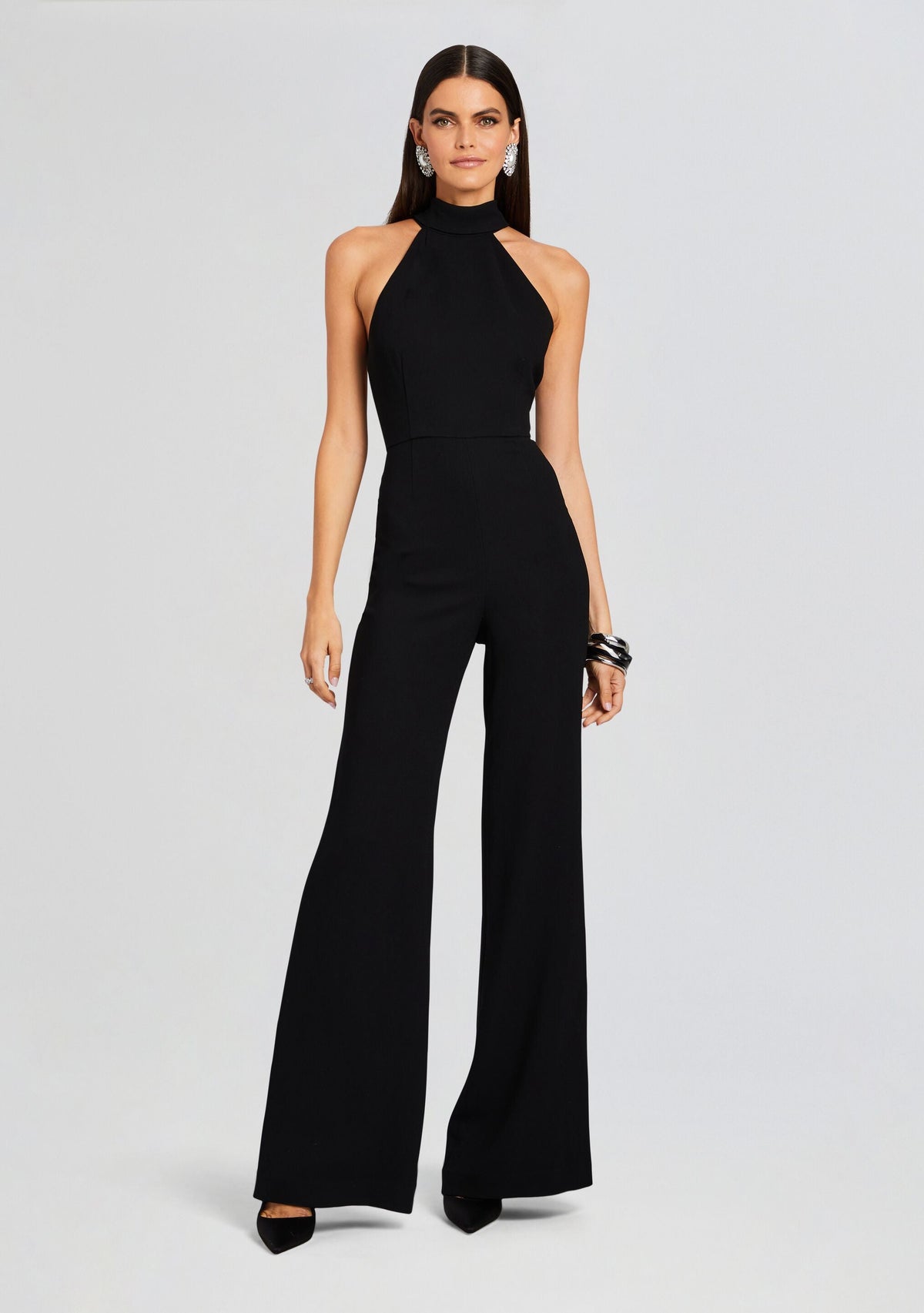 Taylor Tie Back Jumpsuit by Sans Faff in Black, product image 5