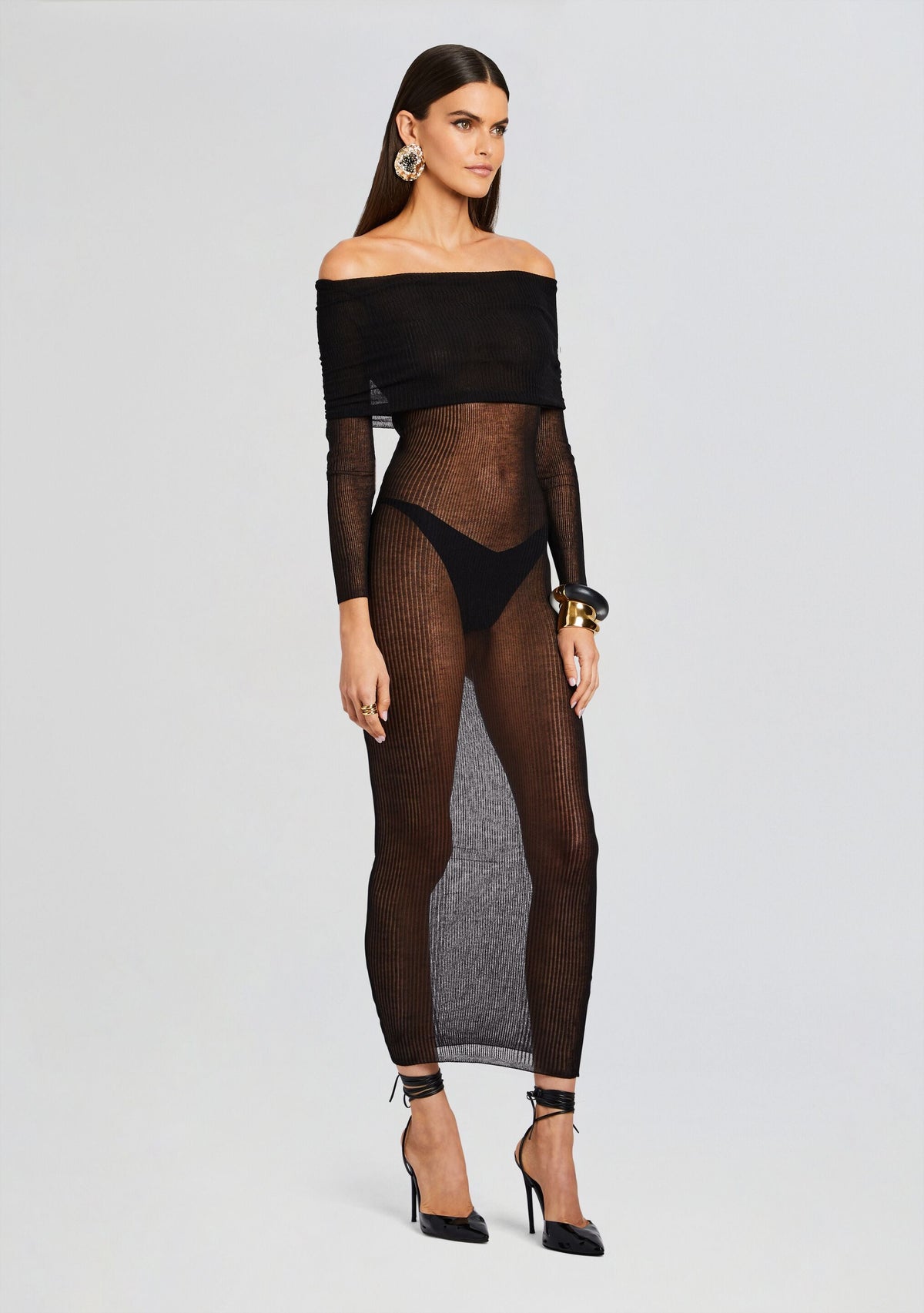 Tondra Dress by SEROYA in Black, product image 3