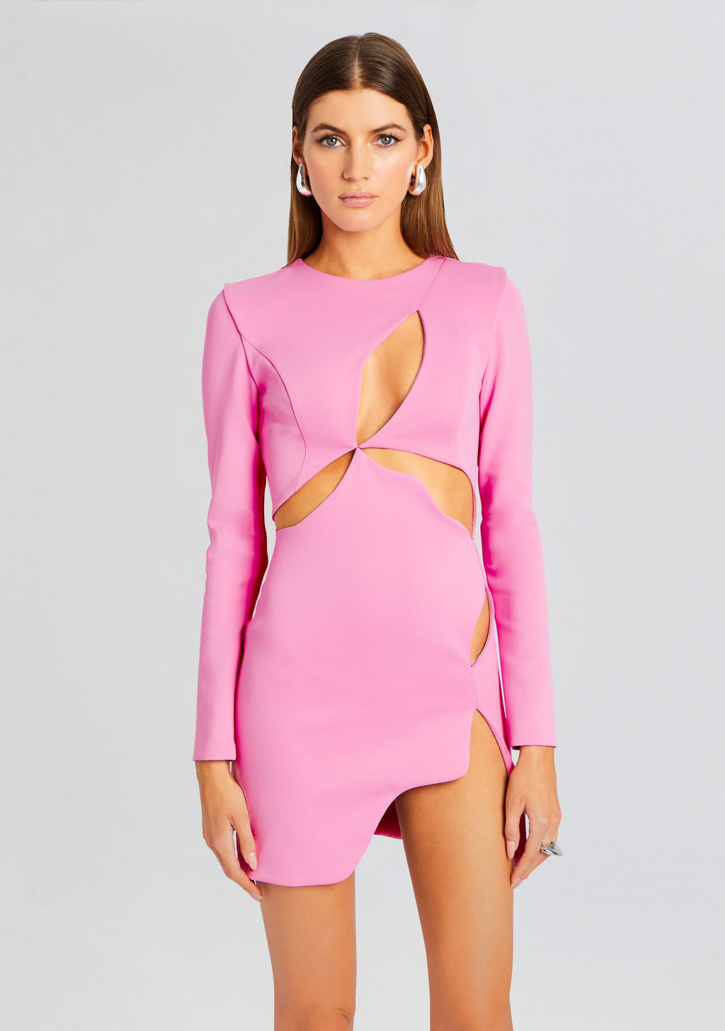 Ariel Long Sleeve Mini Dress by Mother of All in Pink, product image 2