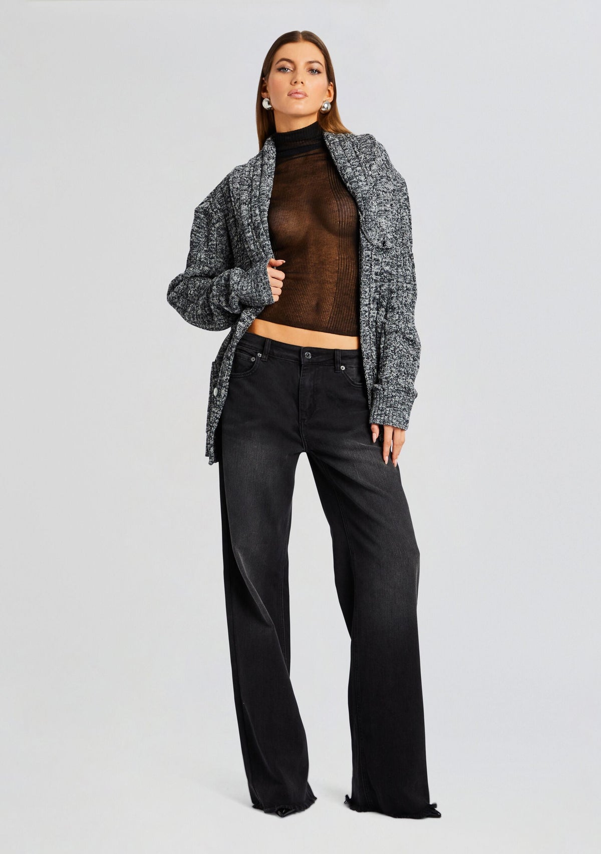 Cliff Robe by SEROYA in Charcoal, product image 2
