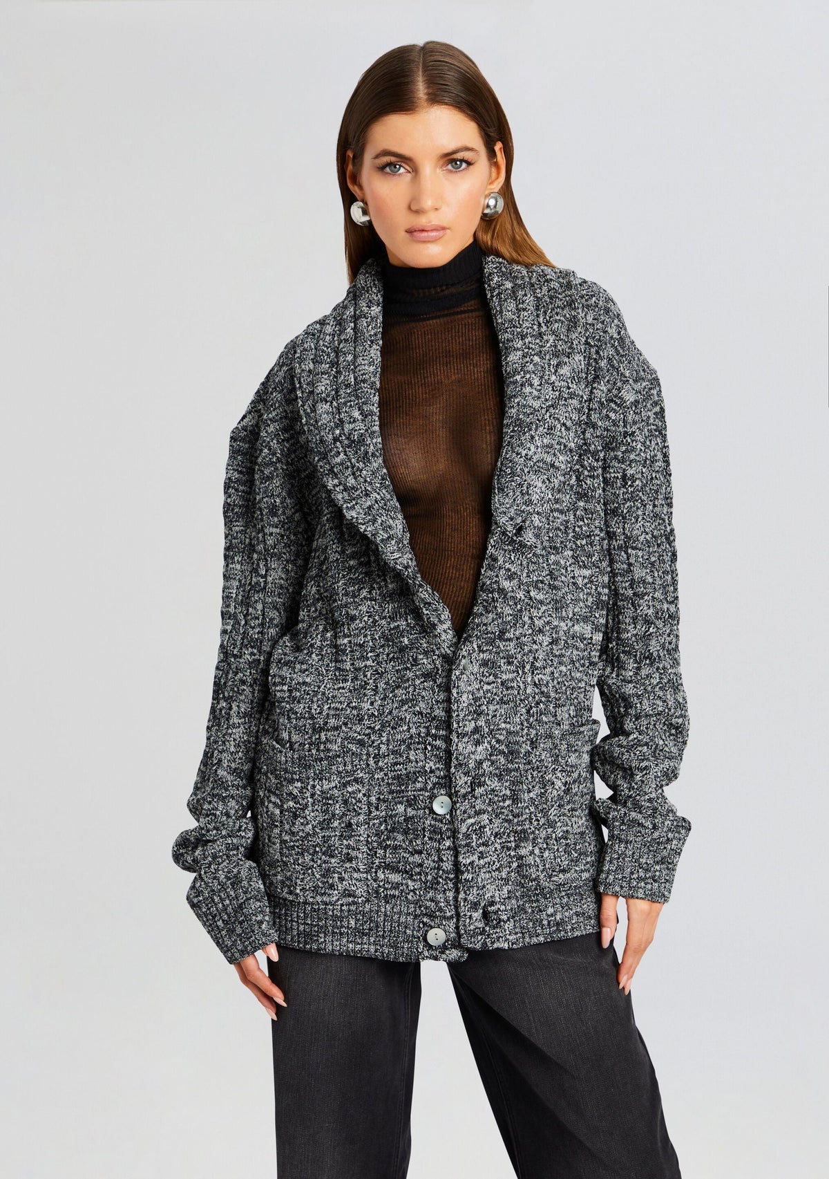 Cliff Robe by SEROYA in Charcoal, product image 1