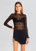 Ellie Lace Top by Mother of All in Black, product image 1