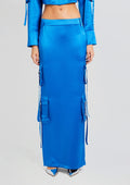 Maelie Cargo Skirt by retrofête in Tropical Blue, product image 1