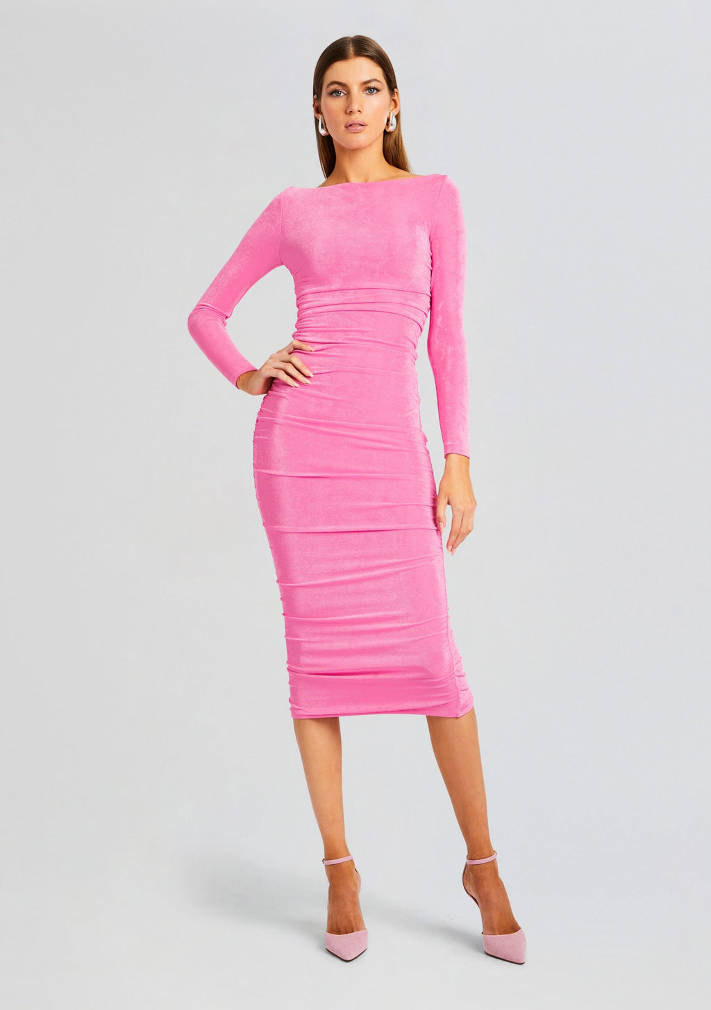 Imogen Dress by SEROYA in Malibu Pink, product image 5