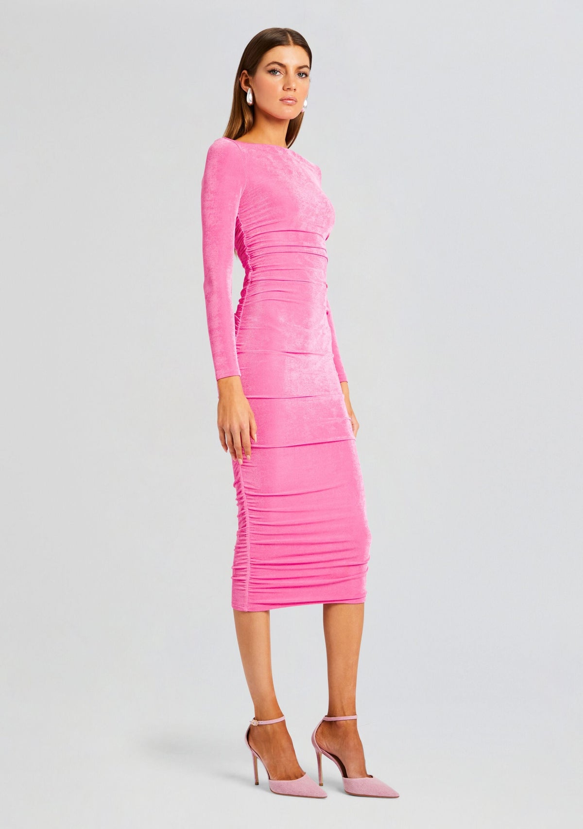 Imogen Dress by SEROYA in Malibu Pink, product image 3
