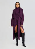 Rue Cardigan by SEROYA in Eggplant, product image 1