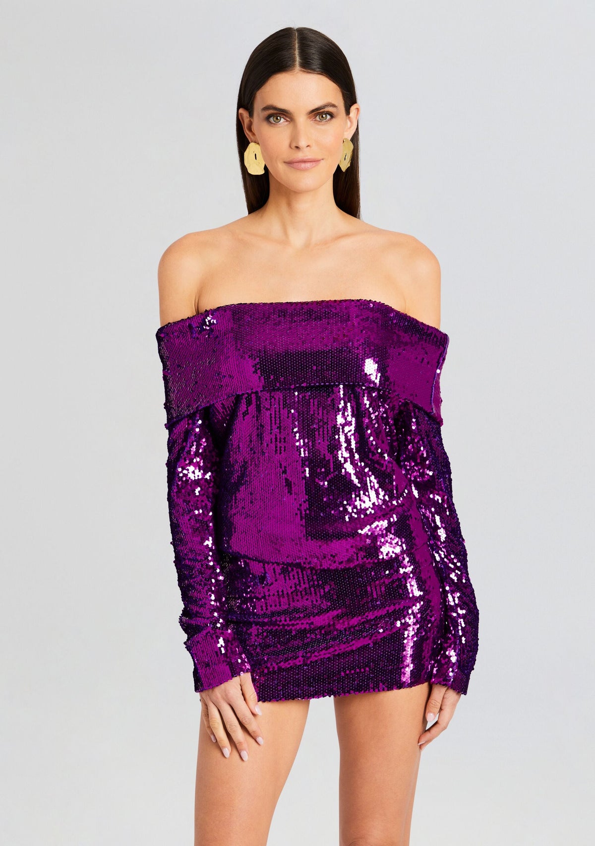 Wyn Sequin Dress by retrofête in Amethyst, product image 5