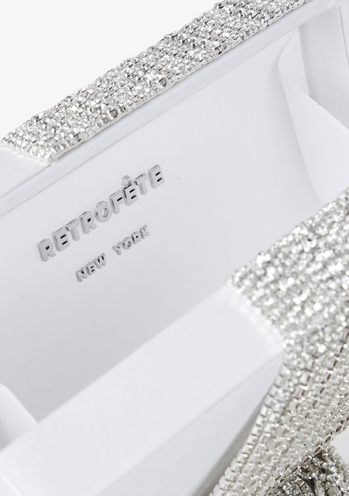 Adley Crystal Bag by retrofête in White, product image 3