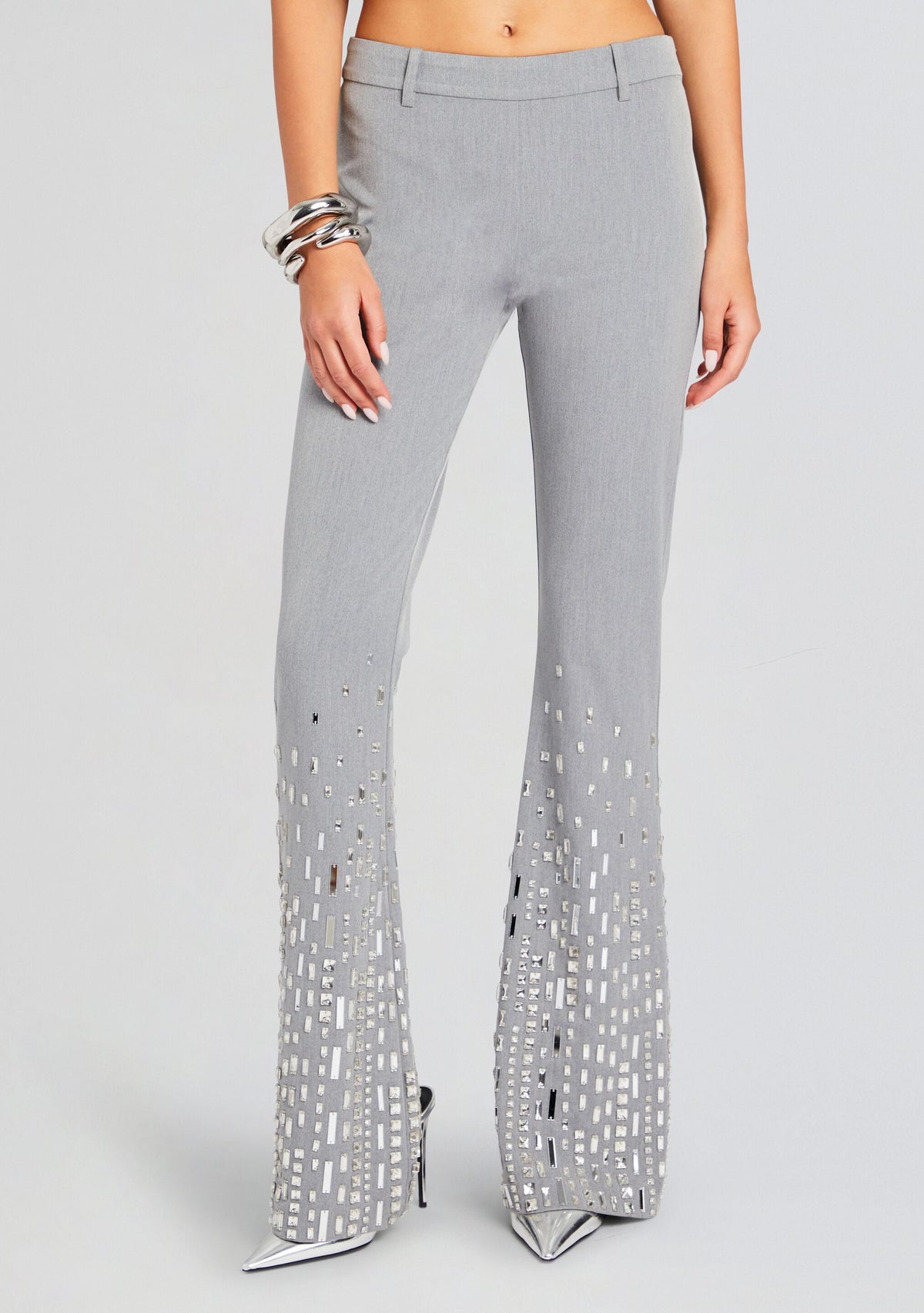 Aram Pant by retrofête in Gray/Silver, product image 1