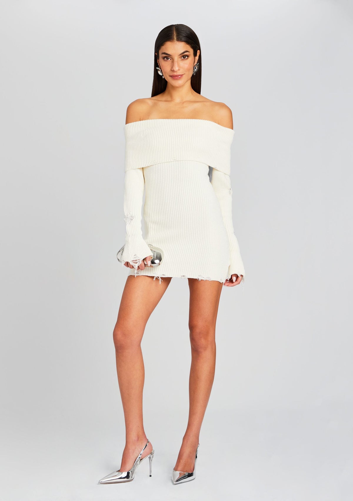 Everleigh Dress by SEROYA in Winter White, product image 1