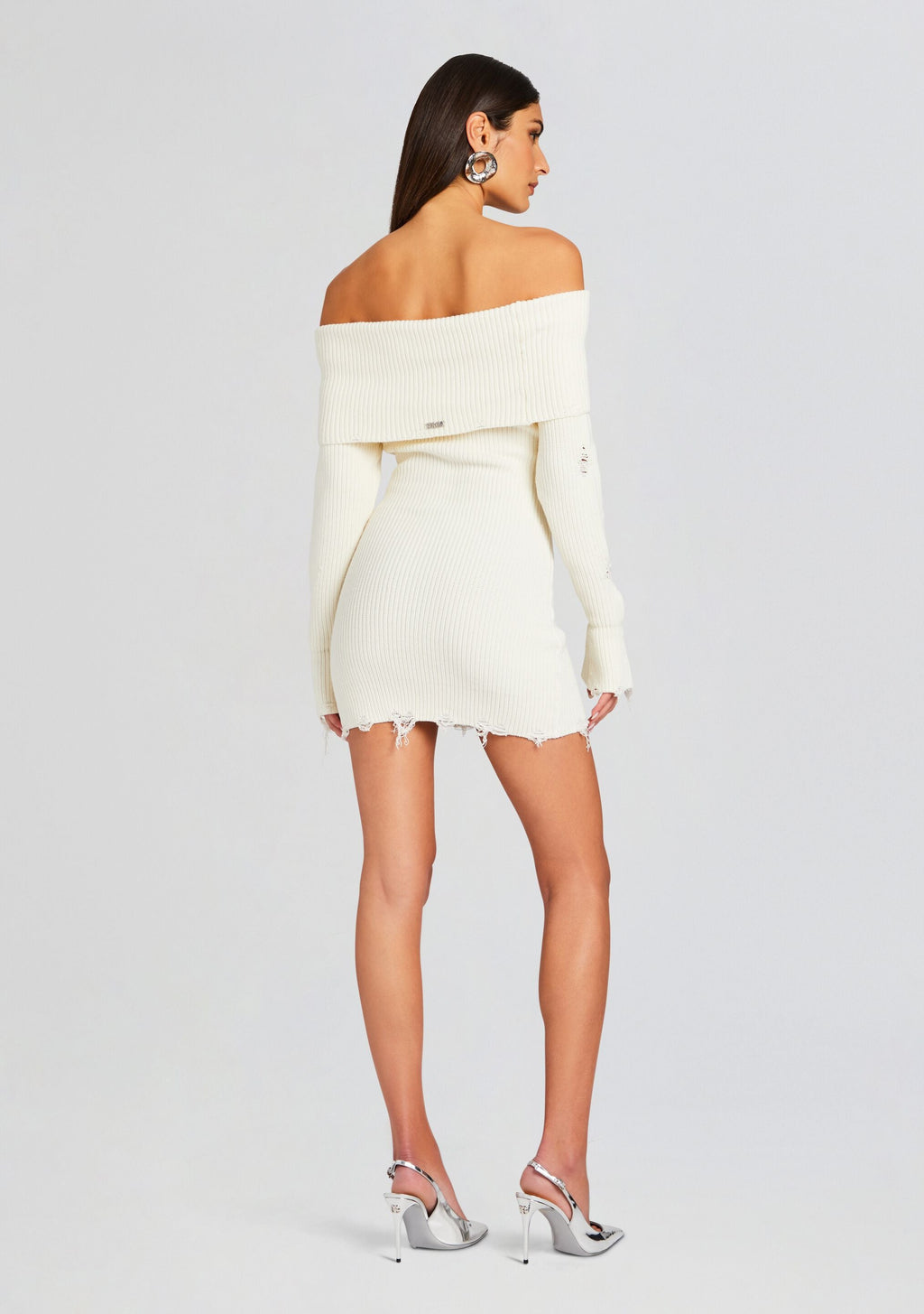 Everleigh Dress by SEROYA in Winter White, product image 4