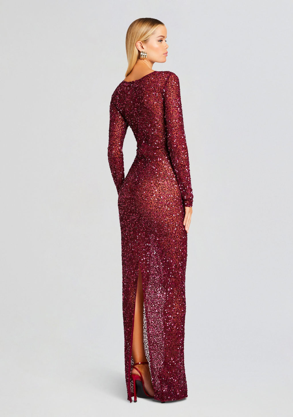 Heidi Sequin Dress by retrofête in Merlot, product image 4