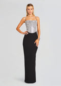 Jazlyn Dress by retrofête in Black/Silver, product image 1