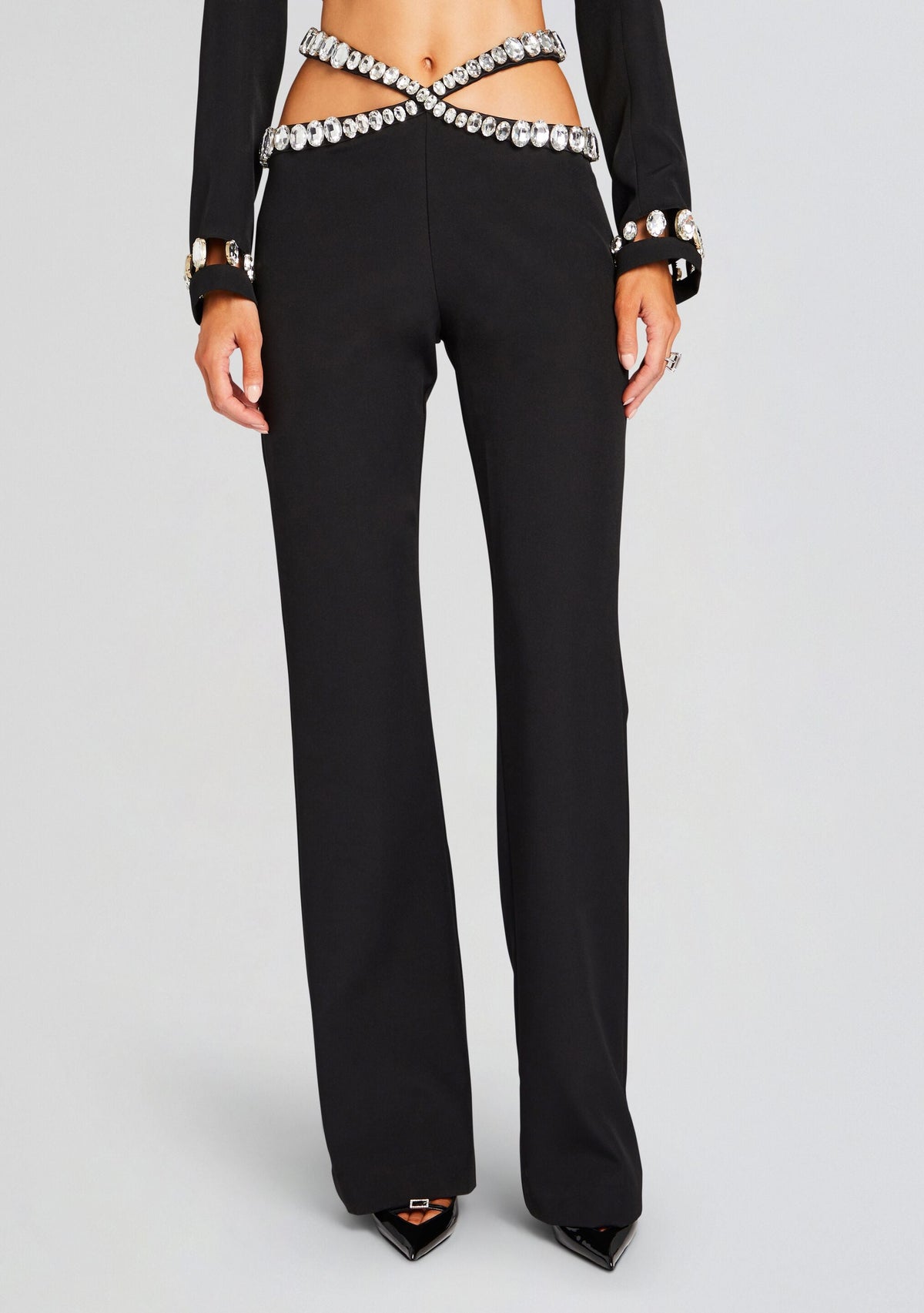 Kaz Pant by retrofête in Black/Silver, product image 1