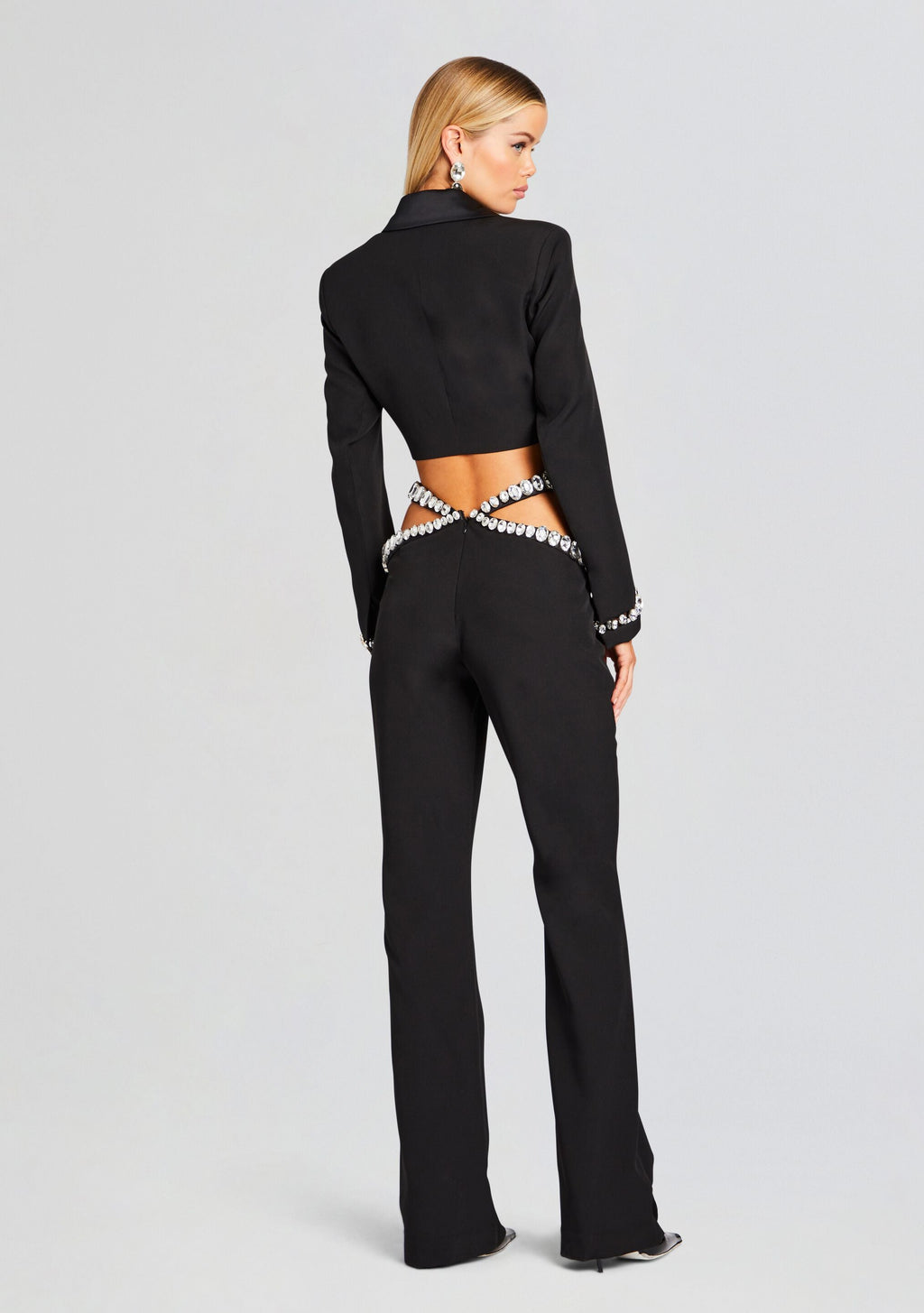 Kaz Pant by retrofête in Black/Silver, product image 4