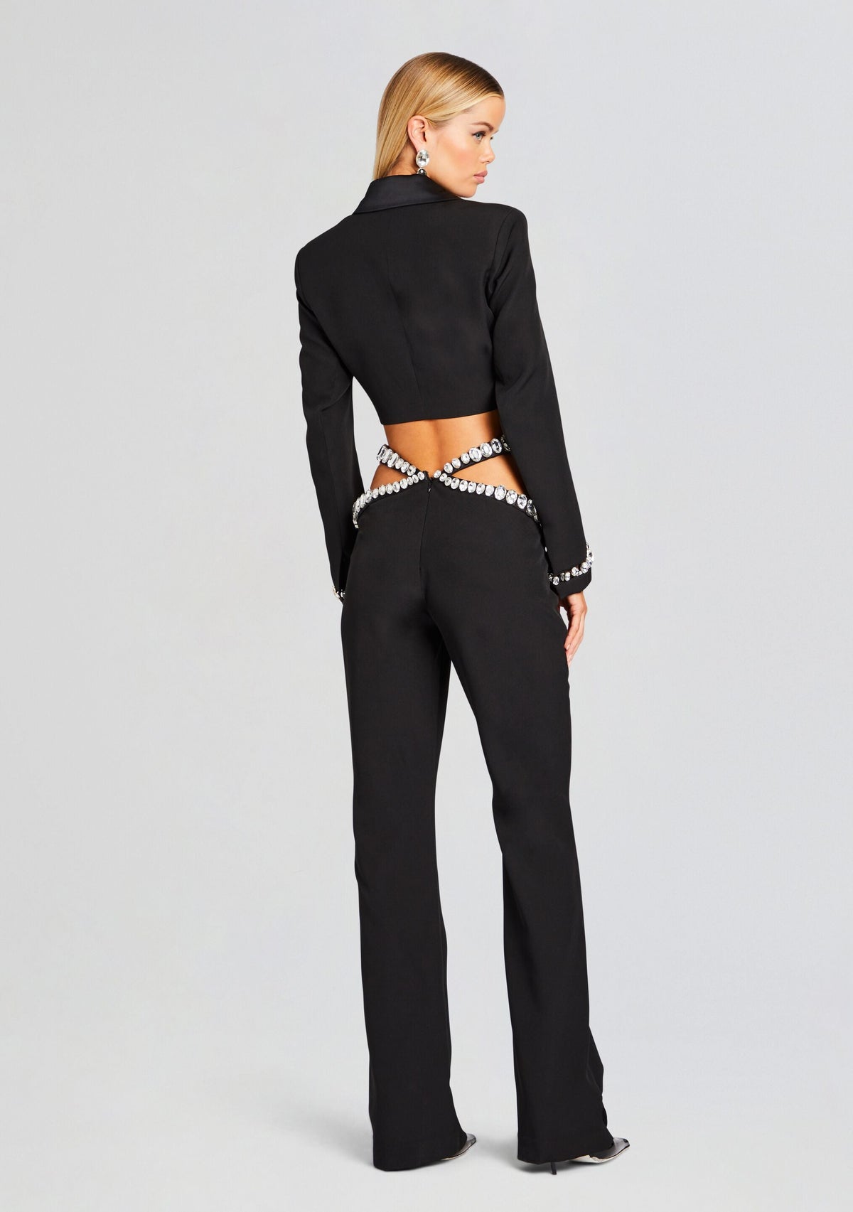 Kaz Pant by retrofête in Black/Silver, product image 4