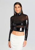 Nyx Sequin Top by retrofête in Black, product image 1