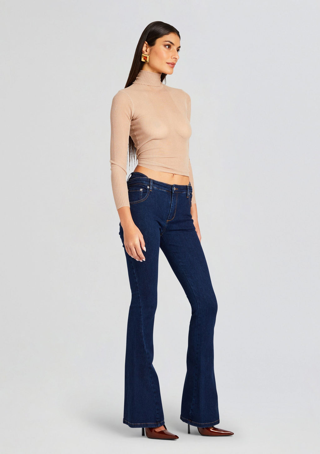 Trisha Flare Pant by SEROYA in Deep Sea, product image 3