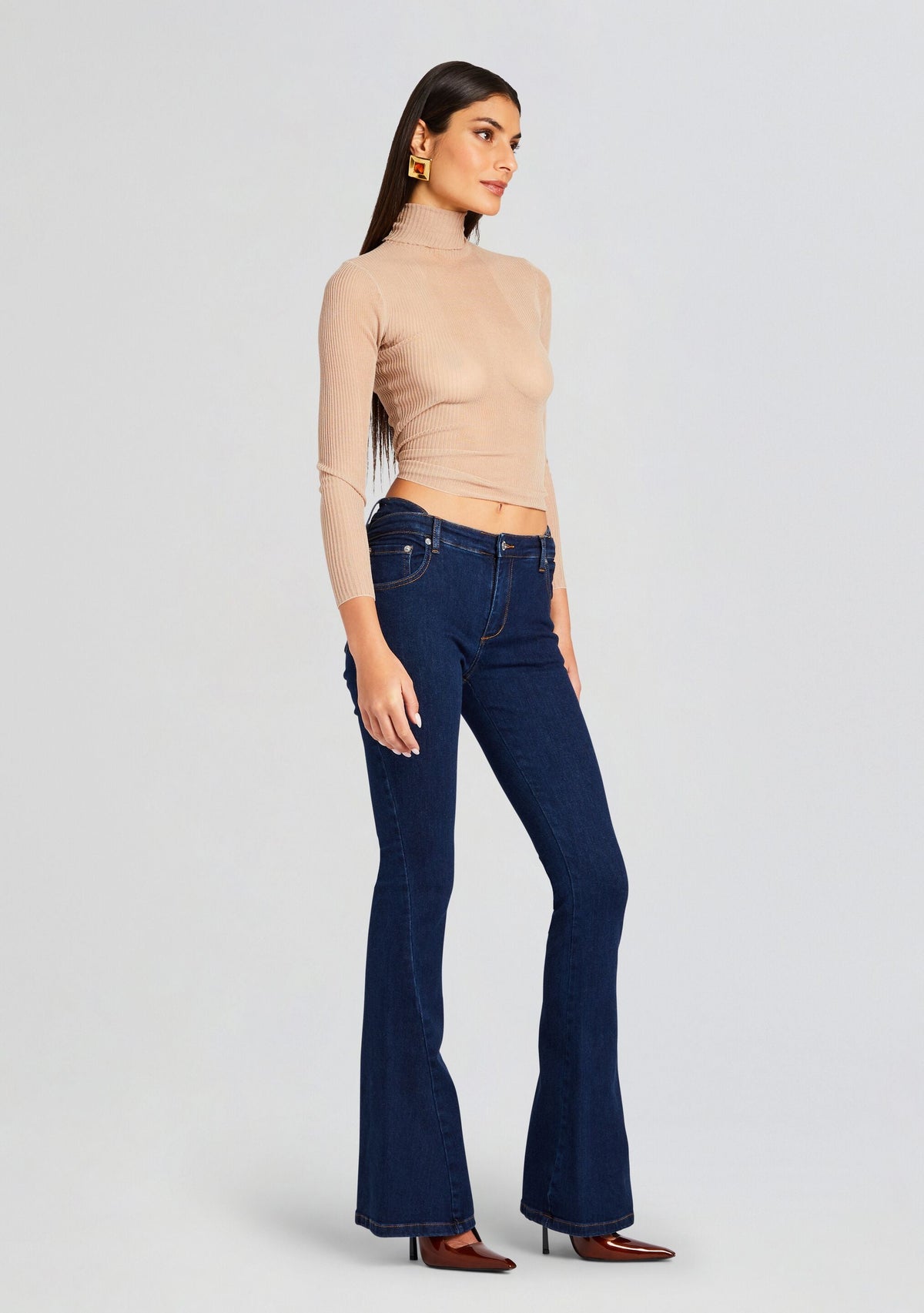 Trisha Flare Pant by SEROYA in Deep Sea, product image 3