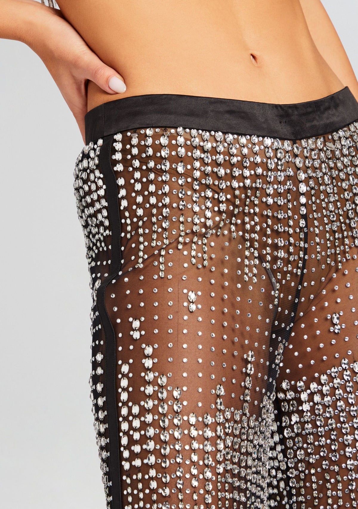 Vondra Sequin Pant by retrofête in Black/Silver, product image 2