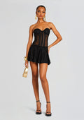 Bakary Short Dress by Charo Ruiz in Black Sham, product image 1