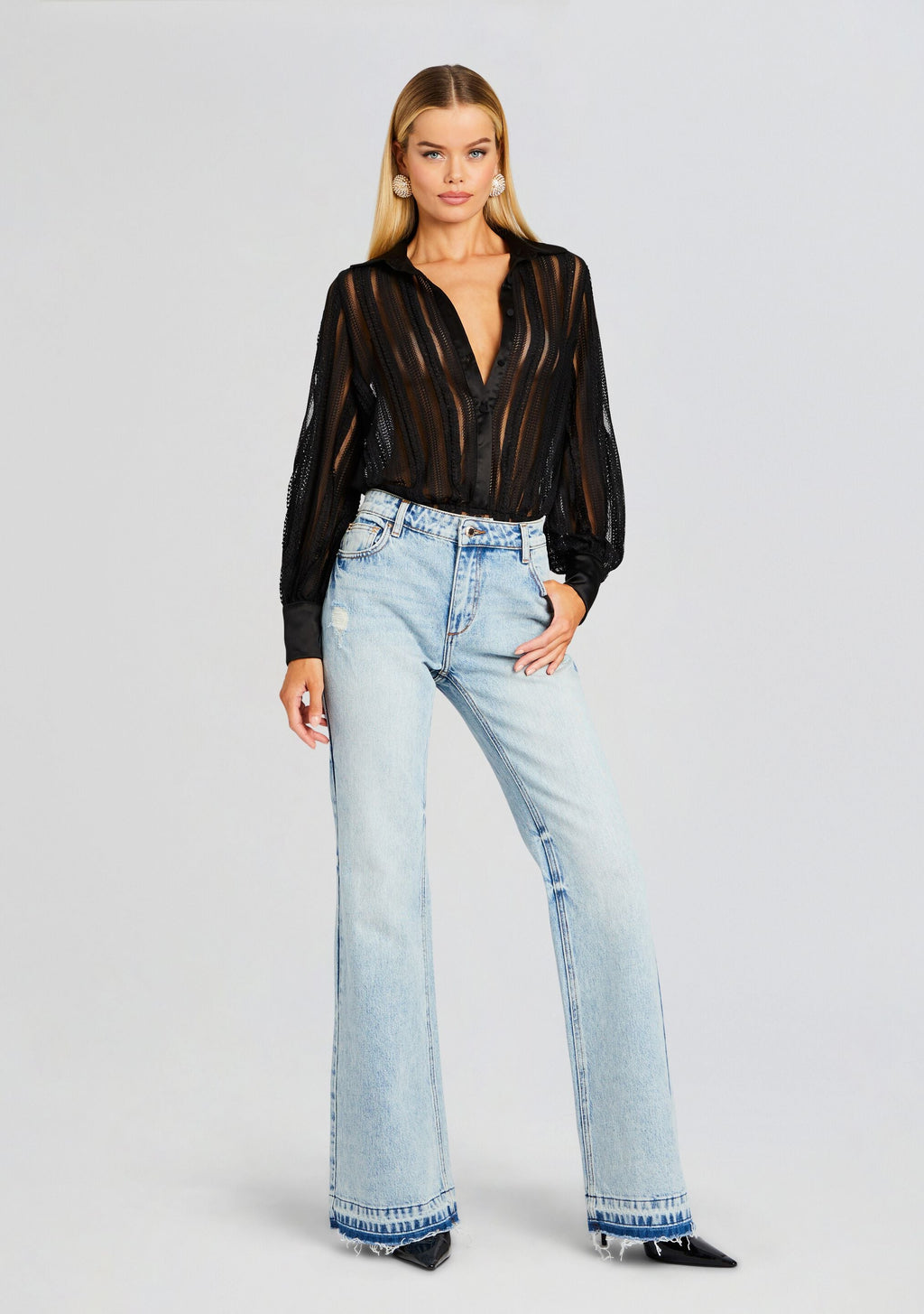 Donney Bodysuit by Charo Ruiz in Black Sham, product image 5