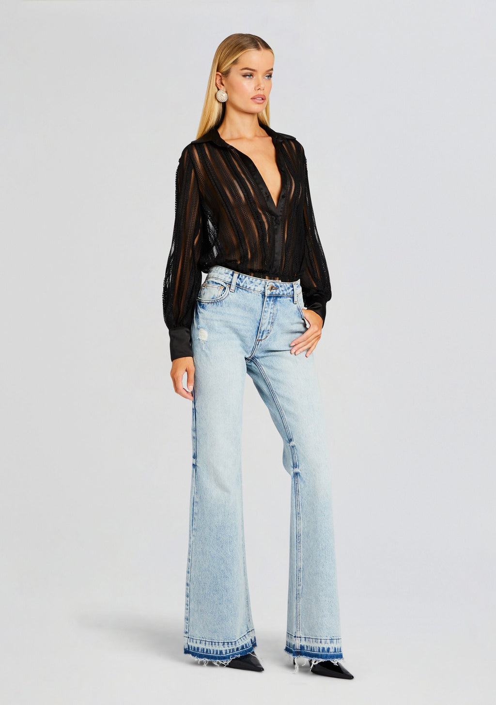 Donney Bodysuit by Charo Ruiz in Black Sham, product image 3