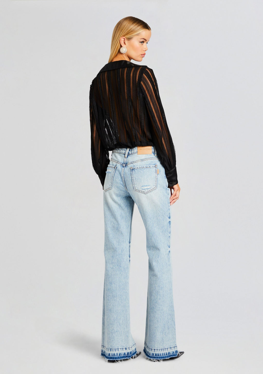 Donney Bodysuit by Charo Ruiz in Black Sham, product image 4