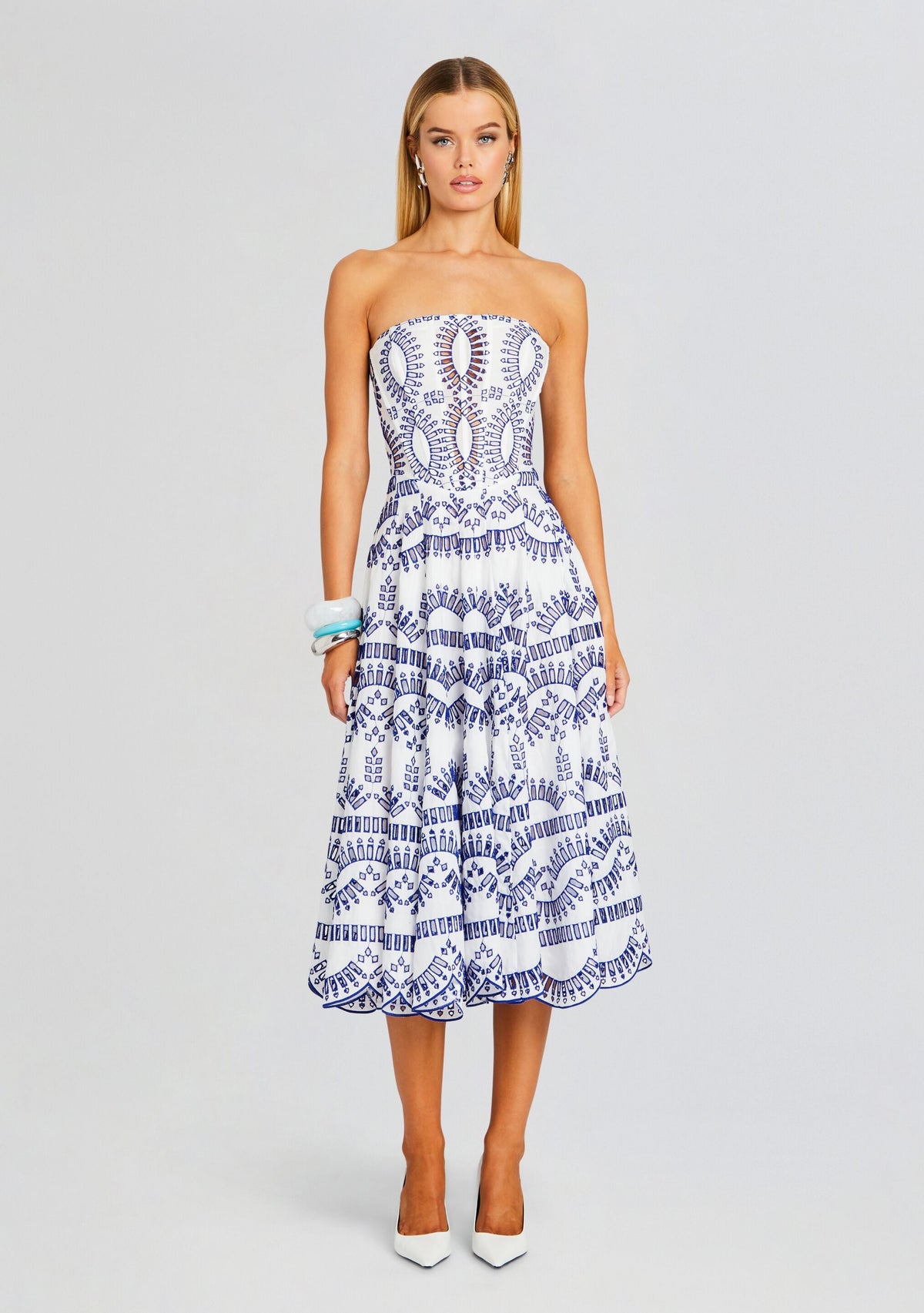 Galik Midi Dress by Charo Ruiz in Klein Blue, product image 5