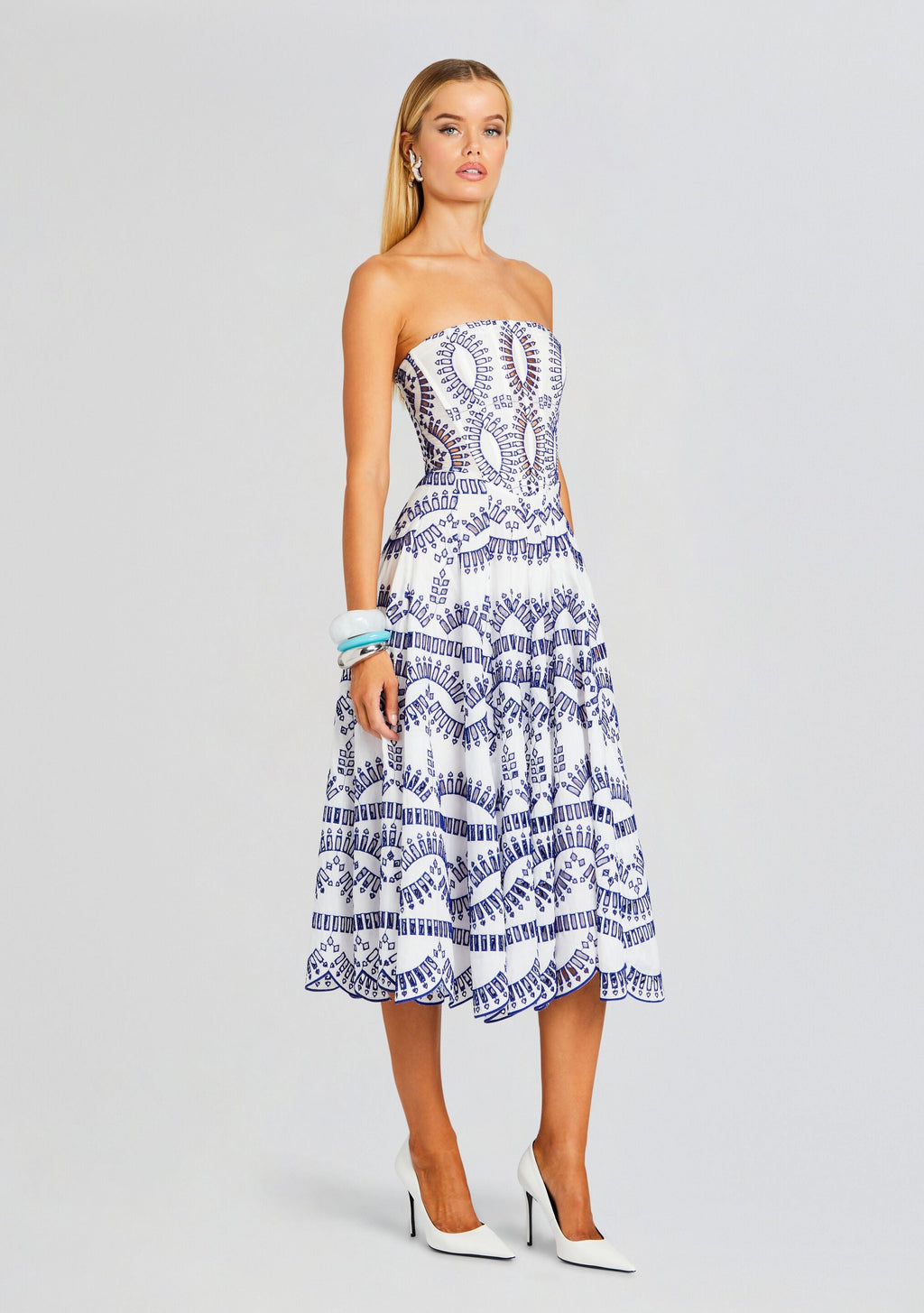 Galik Midi Dress by Charo Ruiz in Klein Blue, product image 3