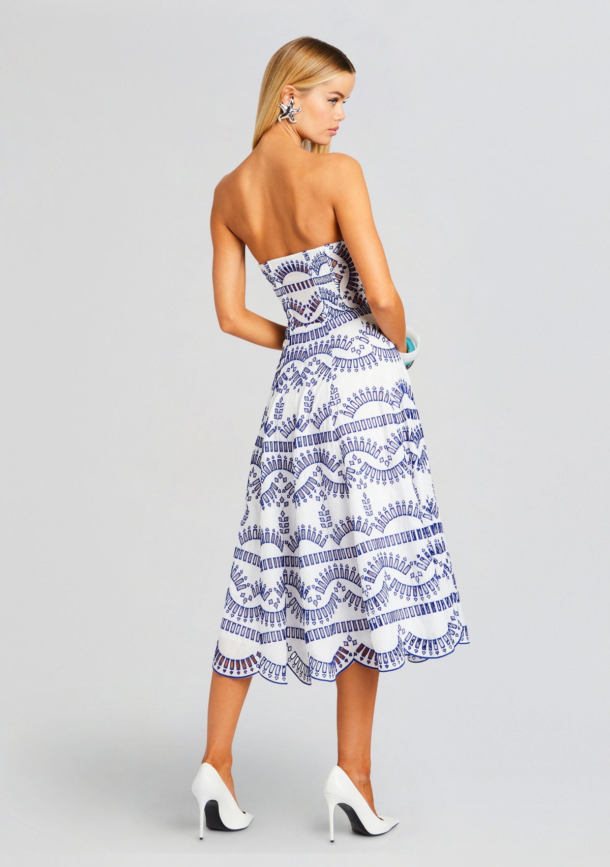 Galik Midi Dress by Charo Ruiz in Klein Blue, product image 4