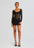 Hadsy Short Dress by Charo Ruiz in Black Sham, product image 1