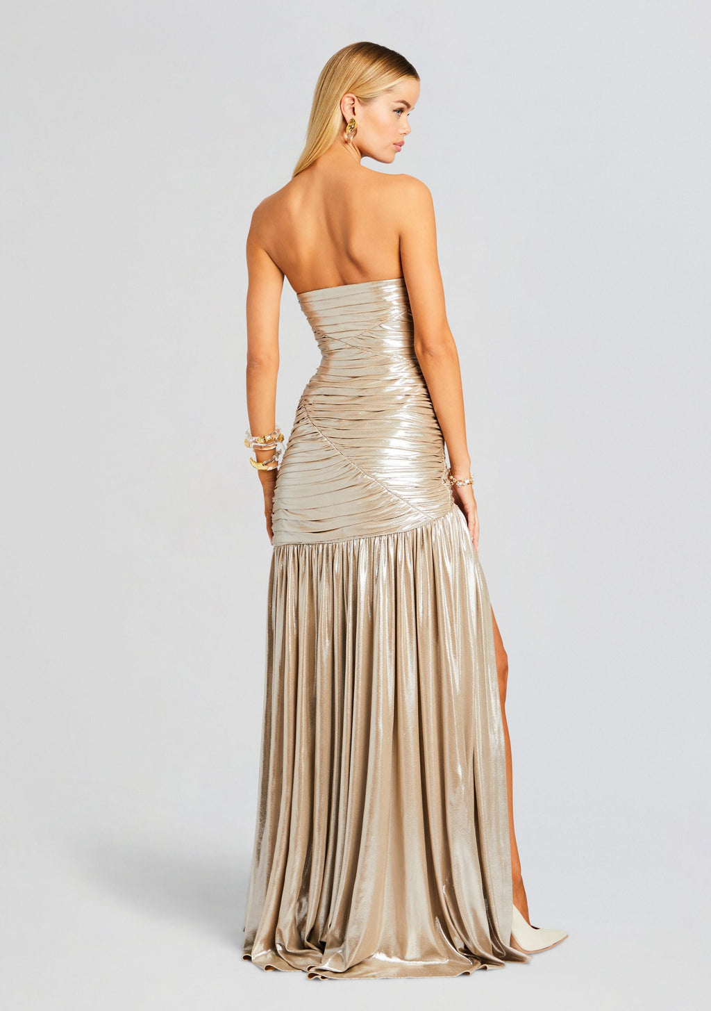 Josie Dress by retrofête in Champagne, product image 4